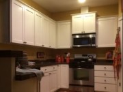 Outside Kitchen Cabinets Walls and Ceiling
